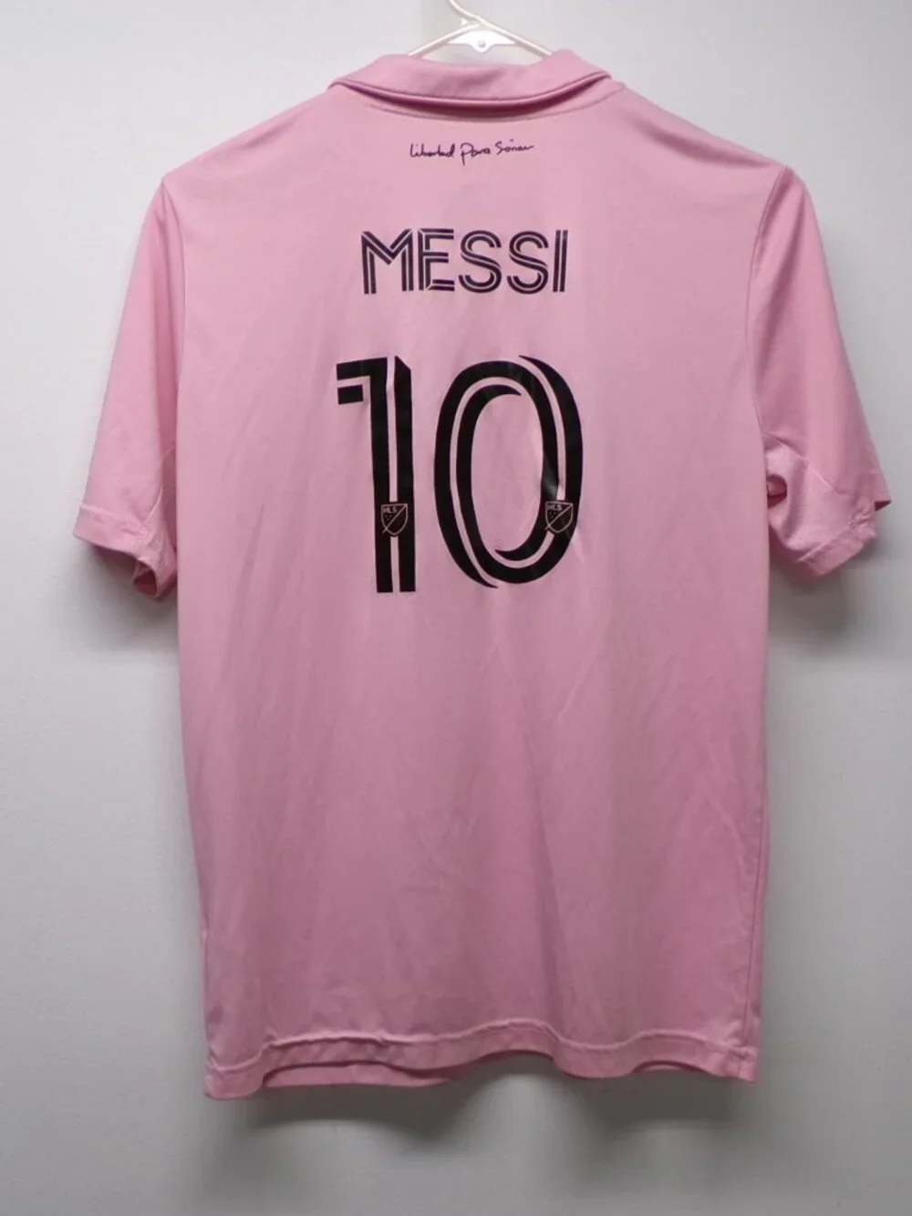 Adidas Miami CF Lionel Messi #10 XBTO Pink Soccer Jersey Youth Kids L 13-14 Y